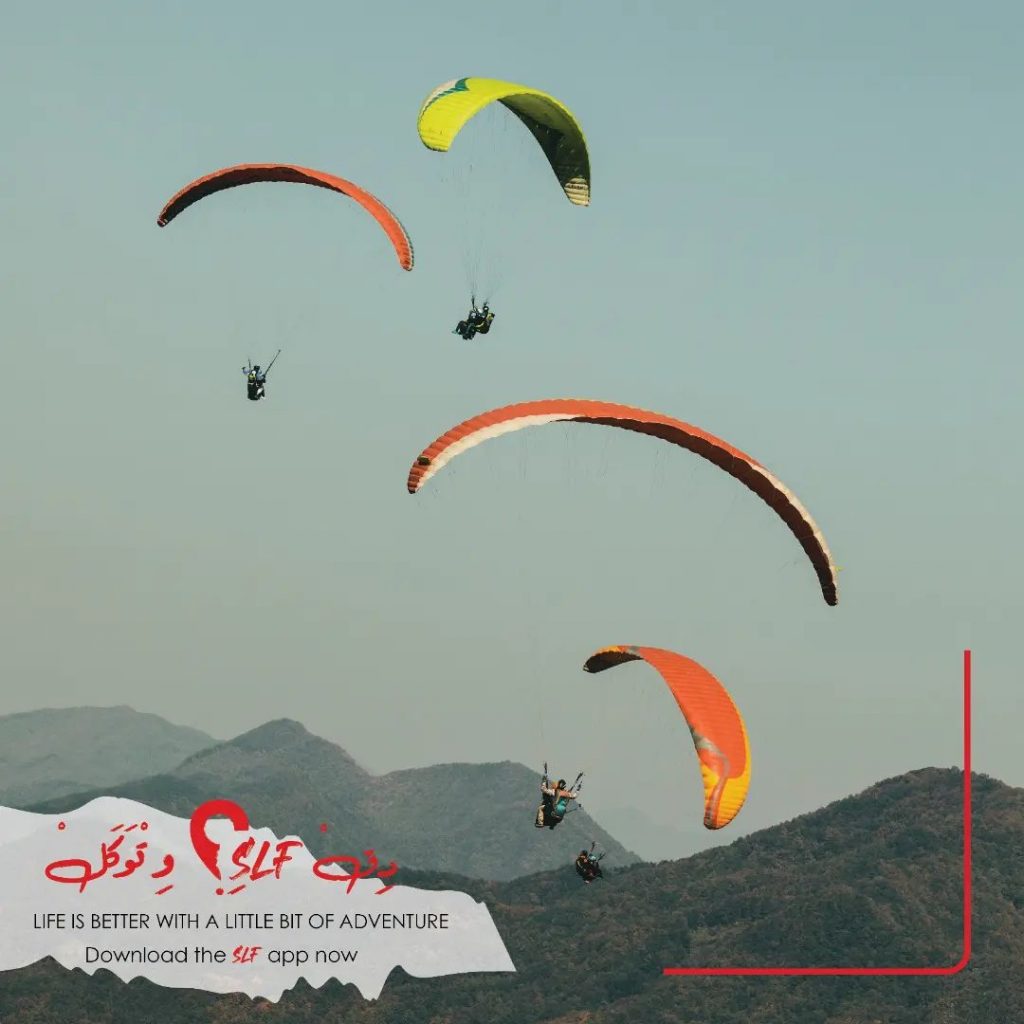 Paragliding over Hatta Dam